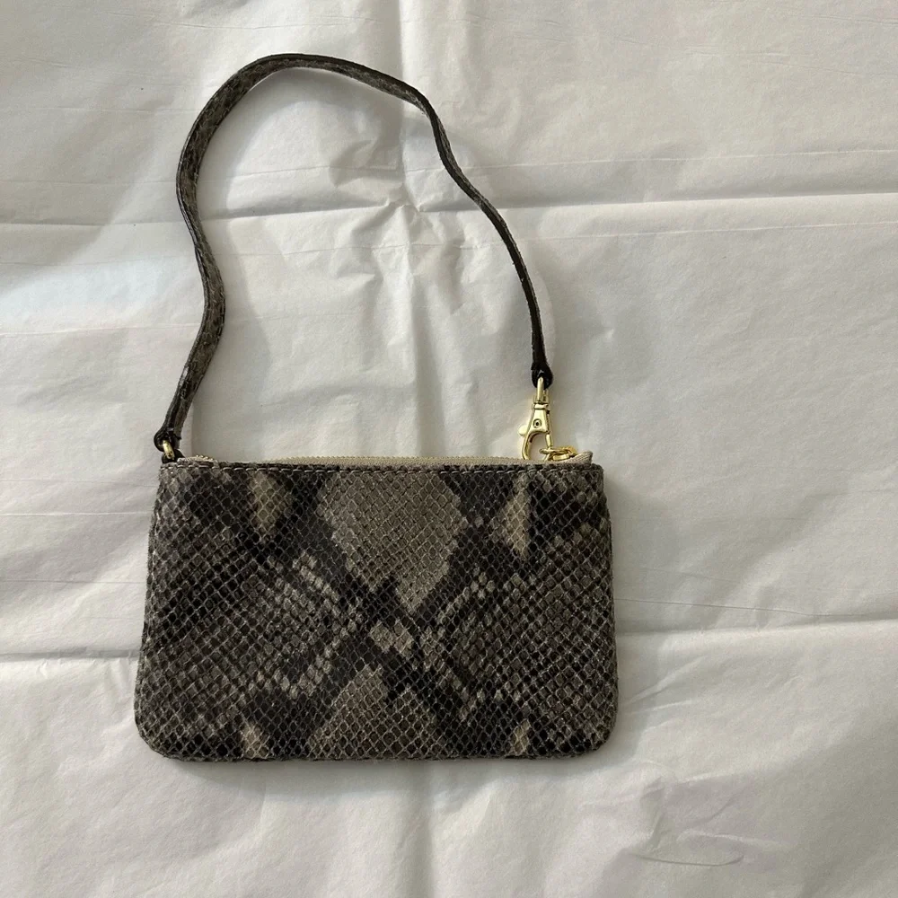 Michael Kors Mini Wristlet with Snakeskin Pattern - Picture 2 of 5
